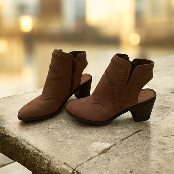 Brown Madeline Ankle Boots - Picture 1 of 8